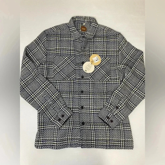 common people Other - Common People Granby Two Pocket Flannel Navy Green Check Shacket Shirt Size Med